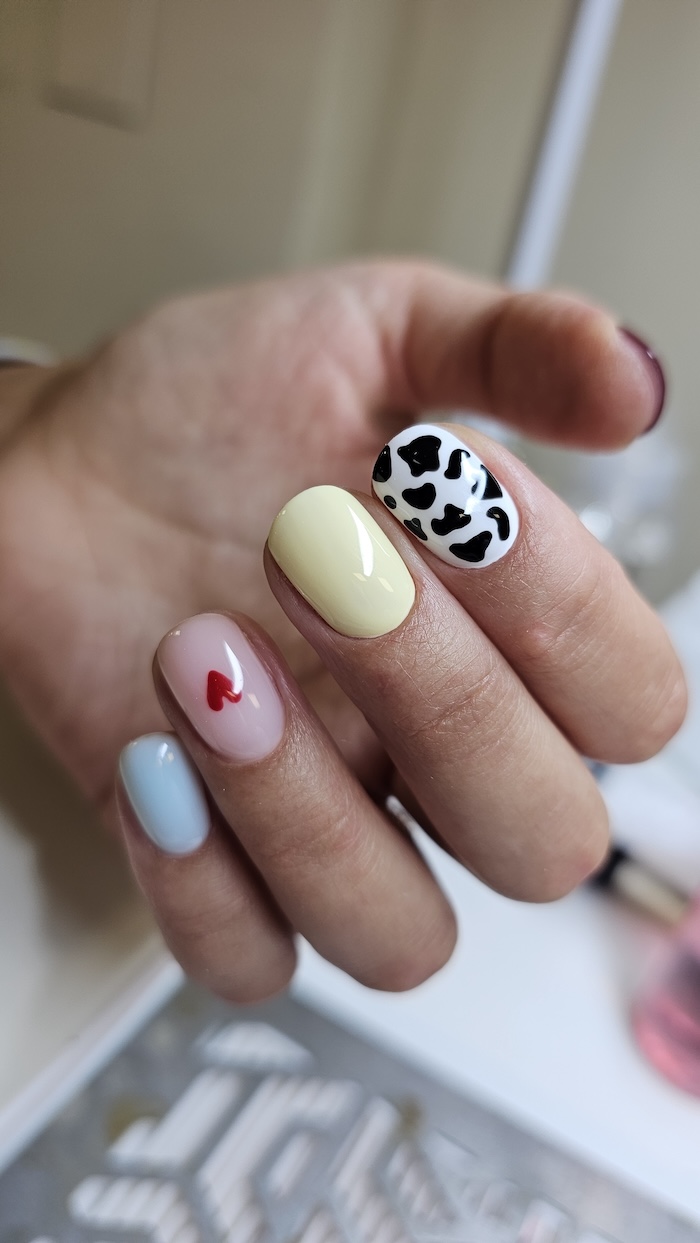 Manicure work at Nail Mania