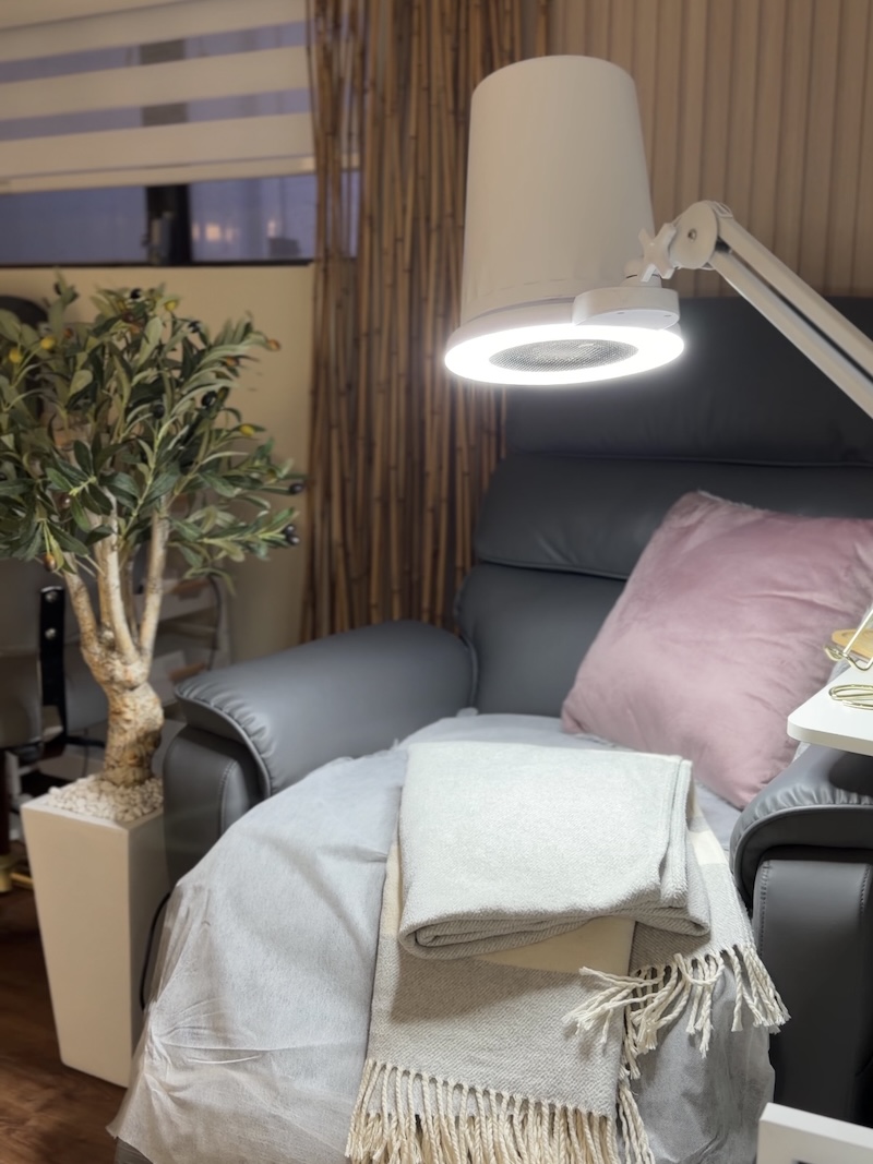 Pedicure seating area at Nail Mania